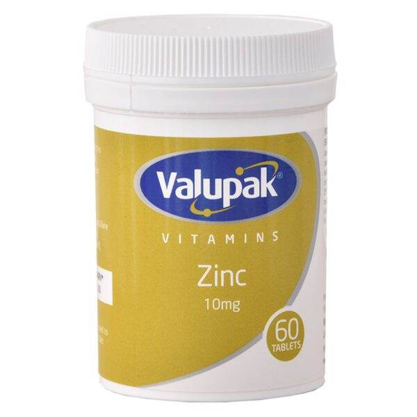 VALUPAK ZINC 10MG 60 TAB UK