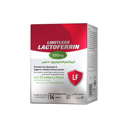 LIMITLESS LACTOFERRIN 100MG 14 SACHET EVAPHARMA