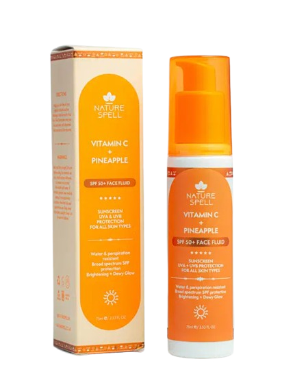 NATURE SPELL VITAMIN C& PINEAPPLE SPF50+ FACE FLUID 75ML