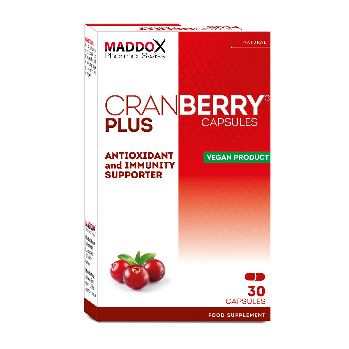 MADDOX CRANBERRY PLUS 30TAB