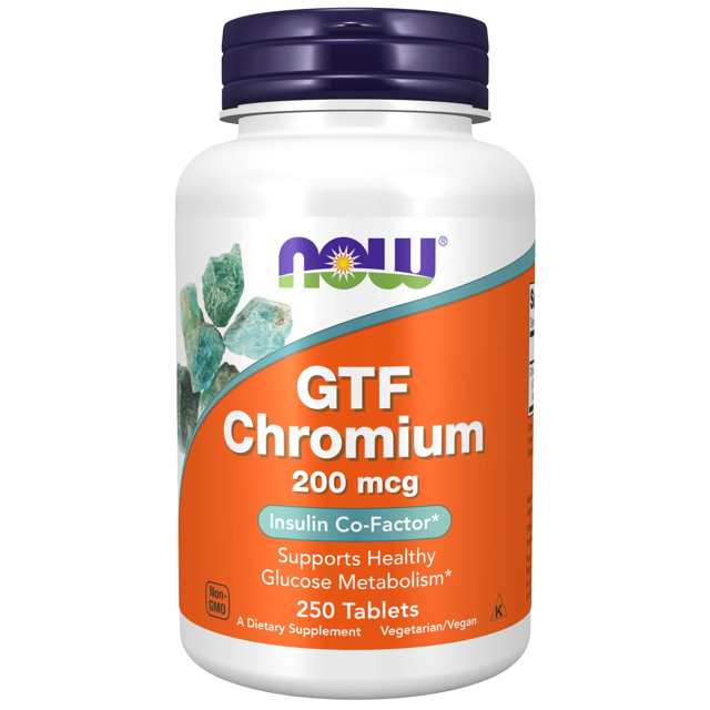 NOW GTF CHROMIUM 200MCG 250TAB