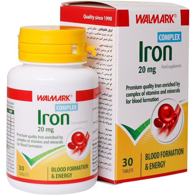 WALMARK IRON 20MG COMPLEX 30TAB