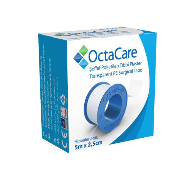 OCTACARE TRANSPARENT PLASTER 5M*2.5CM