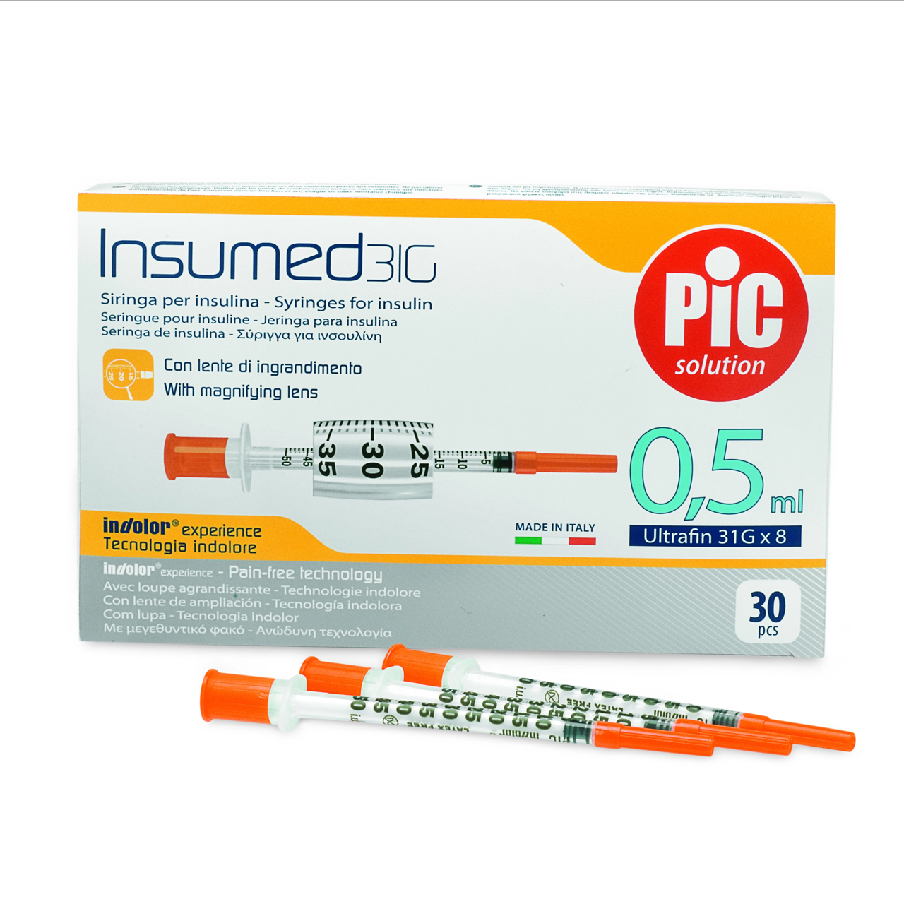 Insumed syringes 0,5 ml - G31x8
