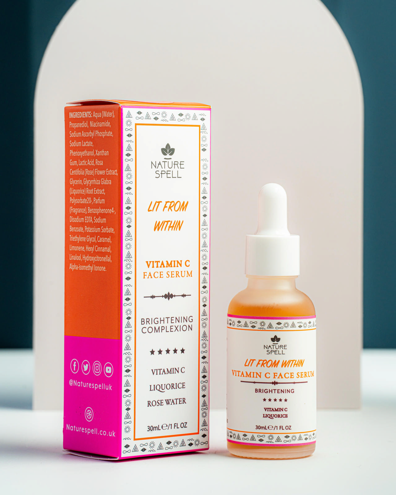 NATURE SPELL VITAMIN C ROSE WATER FACE SERUM 30ML